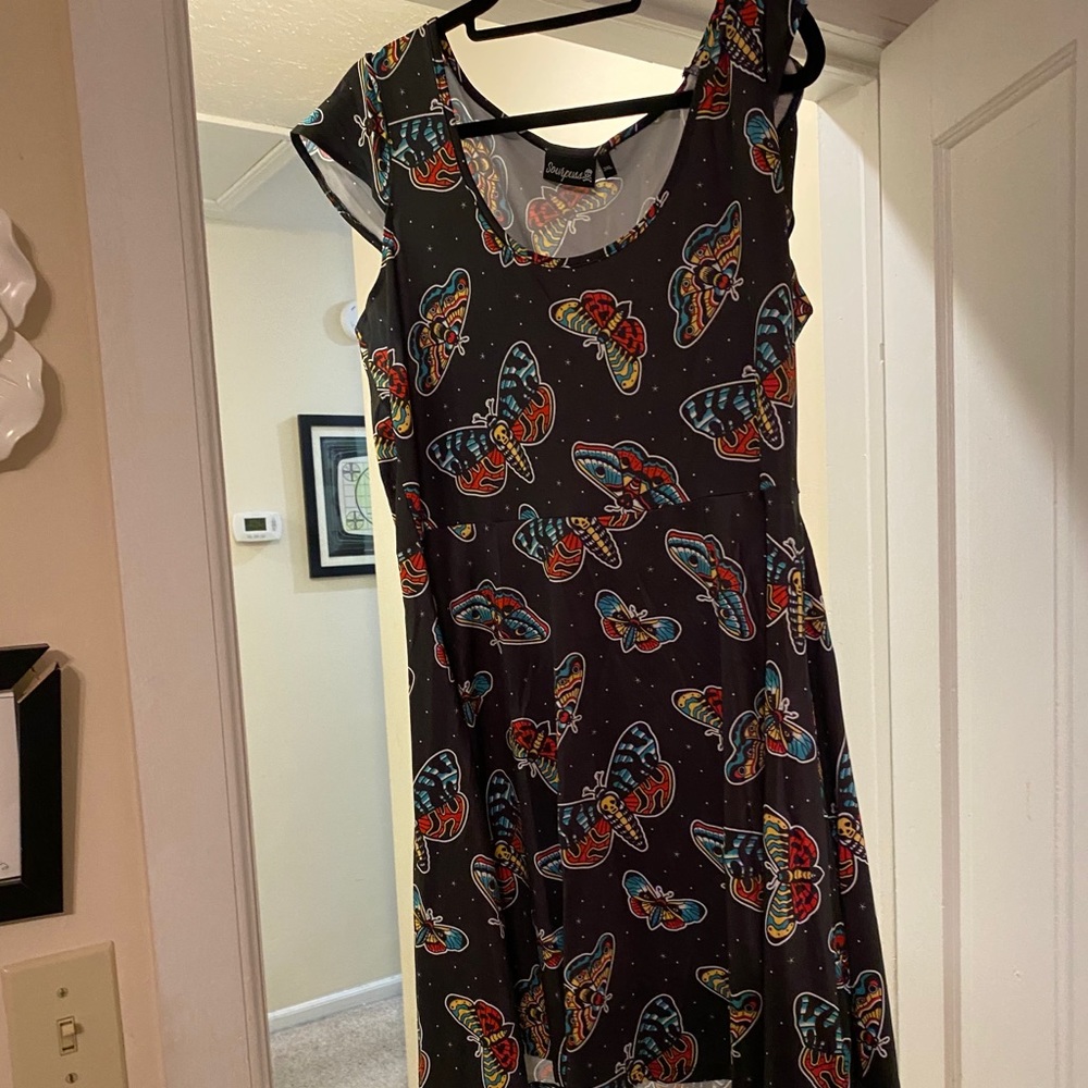 Sourpuss Clothing Deathhead Moth Dress